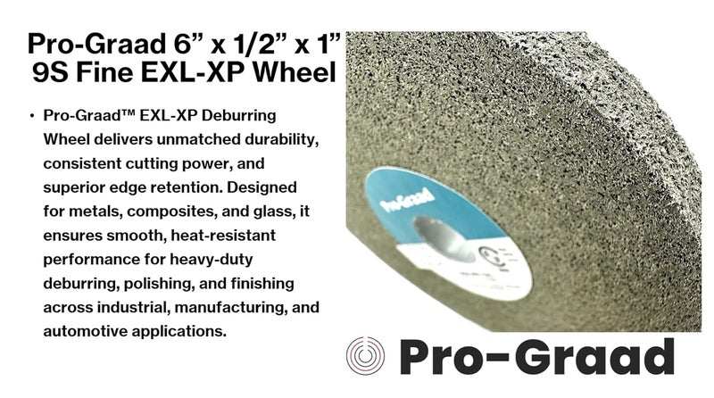 Pro-Grade EXL-XP Convolute Deburring Polishing Wheel - 6" x 1/2" x 1" 9S Fine Silicon Carbide - Professional Grade - Metal Deburring, Finishing and Polishing Wheel – 60442-1 Pack - Image 3